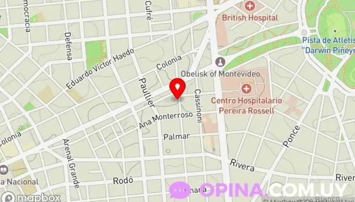 mapa de Asociación de Yoga Sivananda Centro de yoga en Montevideo