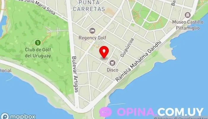 mapa de Asociación Española Clínica ambulatoria en Montevideo