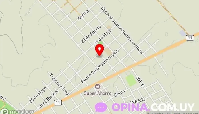 mapa de ASSE Médico en Ecilda Paullier