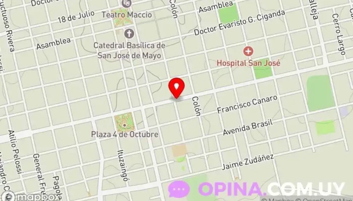 mapa de ATA Winner for life San José Gimnasio en San José de Mayo