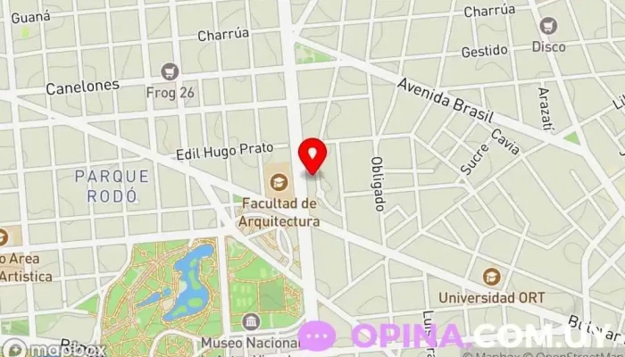 mapa de Ateneo Médico Clínica ambulatoria en Montevideo