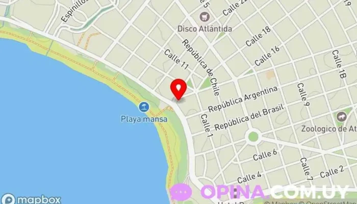 mapa de Atlantik Artes Marciales Escuela deportiva en Atlántida