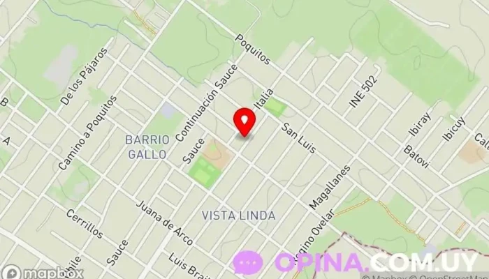 mapa de Aula comunitaria N°11 Escuela en Las Piedras