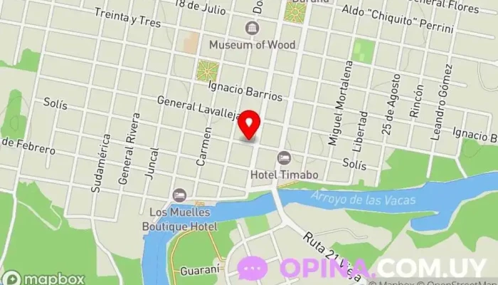 mapa de AUTOESCUELA SOLIS Centros de formación para obtener el carné de conducir en Carmelo