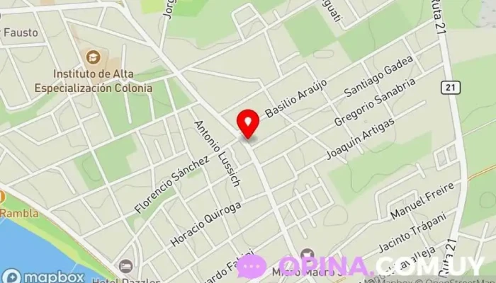 mapa de Autoservicio 2001 Supermercado en Col. del Sacramento