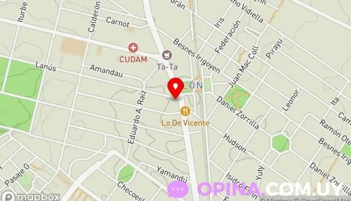 mapa de autotest colon Centro de salud comunitario en Montevideo