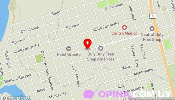 mapa de Avenida Artigas  en Bella Unión