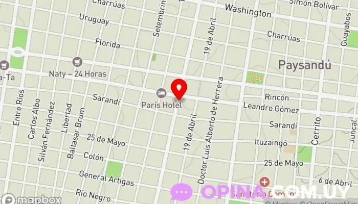 mapa de Babel Desarrollo y Promoción Promotora inmobiliaria en Paysandú