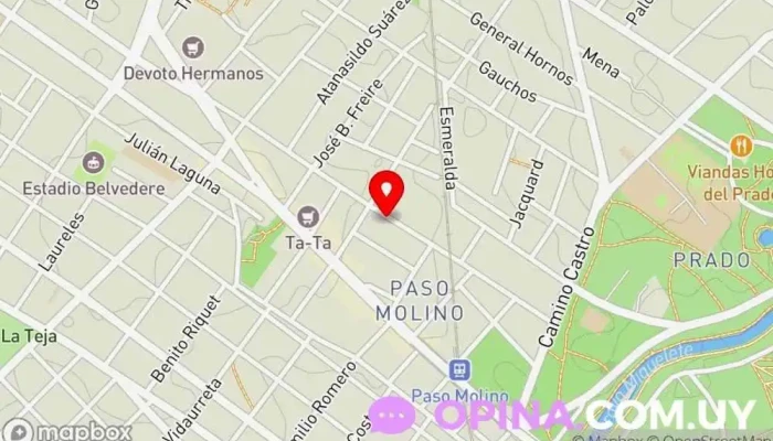 mapa de BALERDI PROPIEDADES Agencia inmobiliaria en Montevideo