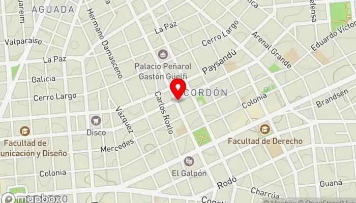 mapa de Bar Av. Uruguay Bar en Montevideo