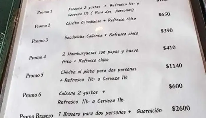 Bar Britanico Menu - Montevideo