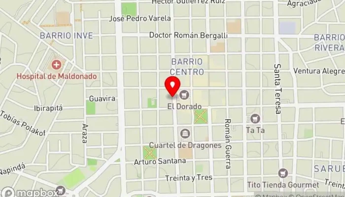 mapa de Bar Havana Club nocturno, Bar, Sala de billares, Pub en Maldonado