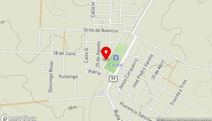 mapa de BAR MACHIN HERMANOS Bar en Cardal