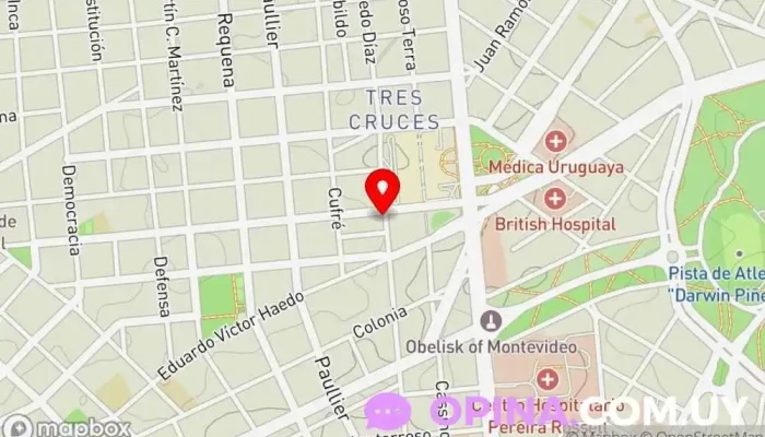 mapa de Barbarian Arquitectos - Negocios Inmobiliarios Agentes inmobiliarios, Estudio de arquitectura en Montevideo