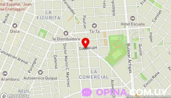 mapa de Barley S.A. Tienda de artesanías en Montevideo