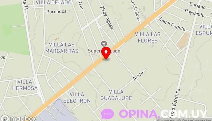 mapa de Barraca y Ferretería JR Ferretería en Barros Blancos