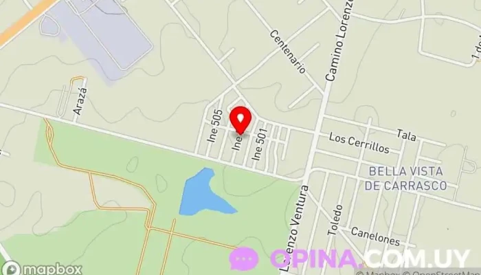 mapa de Barrio Paso Escobar Complejo de viviendas en Barros Blancos