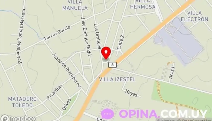 mapa de Bazar de todo un poco Papelería en Barros Blancos