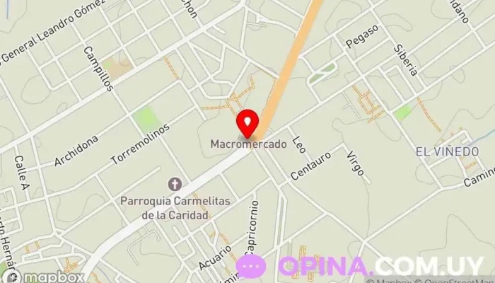 mapa de Bazar Punta de Rieles  en Montevideo