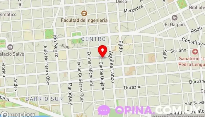 mapa de Beauty Center Academia de estética, Centro de estética en Montevideo