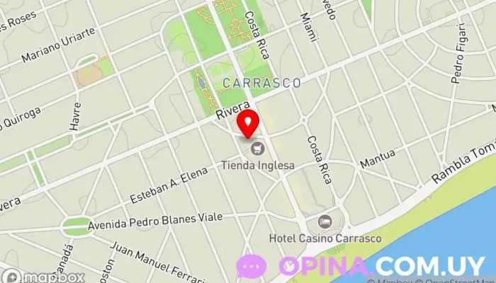 mapa de Beauty Planet suc Maui Club Carrasco Centro de bronceado, Esteticista, Centro de depilación láser en Montevideo