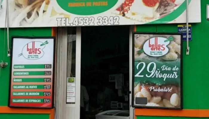 Bellas Artes -  Menu - Mercedes