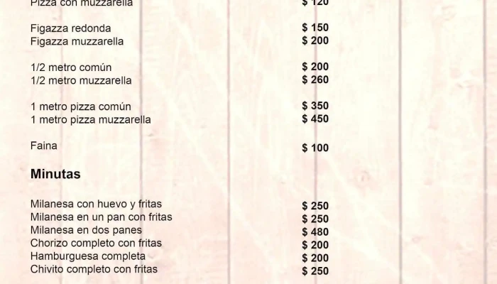 Beni Food -  Menu - Montevideo