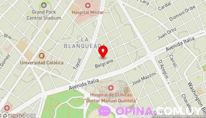 mapa de BeOne | DeBritos Urbanización en Montevideo