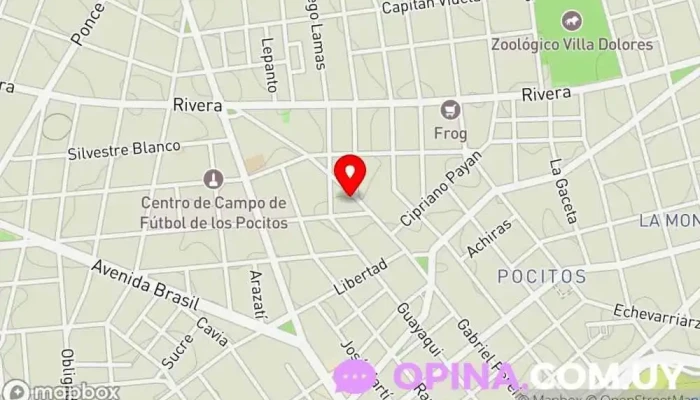 mapa de Berardi Propiedades Agencia inmobiliaria en Montevideo