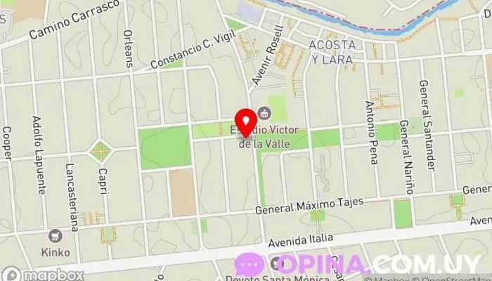 mapa de BHG Carrasco Clínica ortopédica en Montevideo