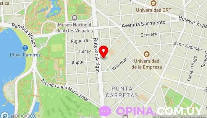 mapa de BHG Clínica ortopédica, Empresa de biotecnología, Médico especializado en medicina deportiva en Montevideo