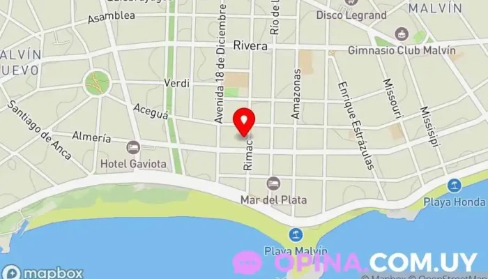 mapa de BibliaOnline Librería en Montevideo