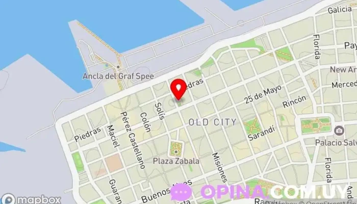 mapa de Biblioteca del Banco de la República Oriental del Uruguay | Fundación Banco República Biblioteca nacional en Montevideo