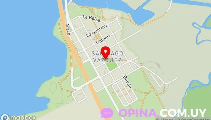 mapa de Biblioteca Evaristo Ciganda Biblioteca pública en Santiago Vázquez