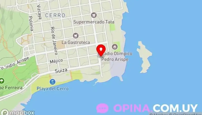 mapa de Biblioteca Javier De Viana Biblioteca en Montevideo