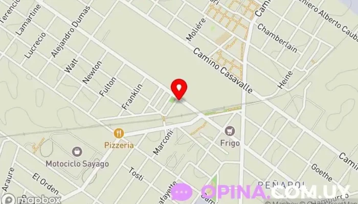 mapa de Biblioteca María Víttori Biblioteca pública en Montevideo