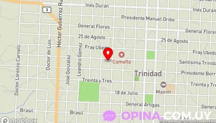 mapa de Biblioteca Municipal y Casa de la Cultura Biblioteca en Trinidad