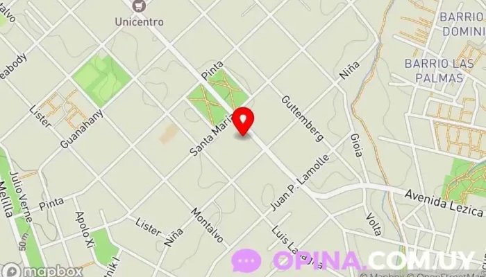 mapa de Biblioteca Popular Villa Colón Bar en Montevideo