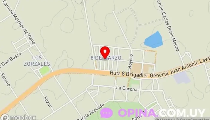 mapa de Biblioteca Popular Villa García Biblioteca en Montevideo