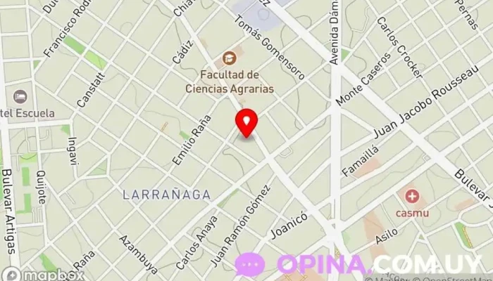 mapa de Bienestar Dental - Consultorio Odontológico Clínica dental, Dentista, Ortodoncista en Montevideo