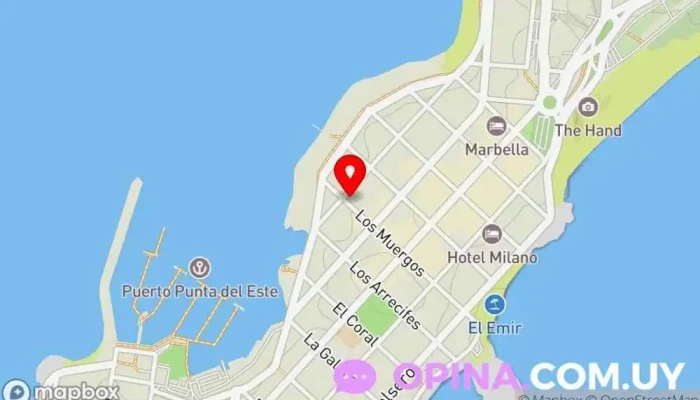 mapa de BINTANG Propiedades Agencia inmobiliaria en Punta del Este