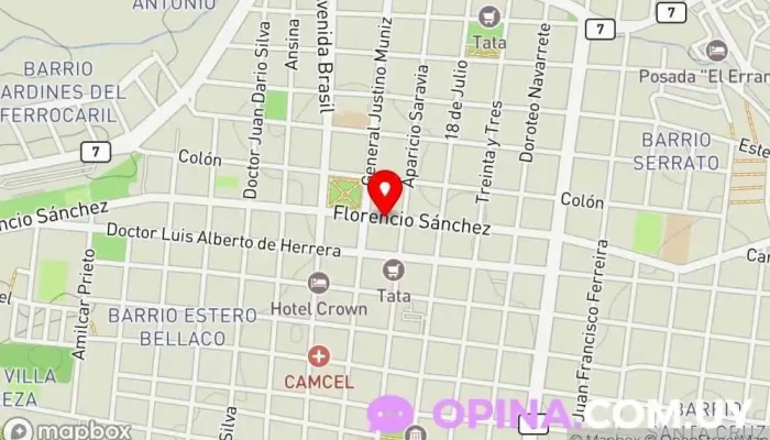 mapa de Biodonto Clinica Dental DSD Médico en Melo