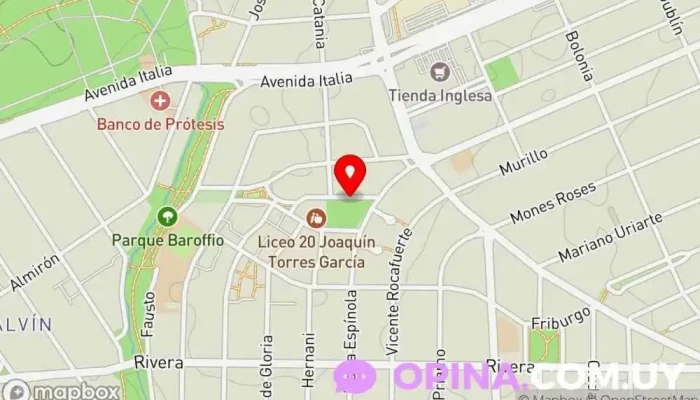 mapa de Blue Diving Centro de buceo en Montevideo