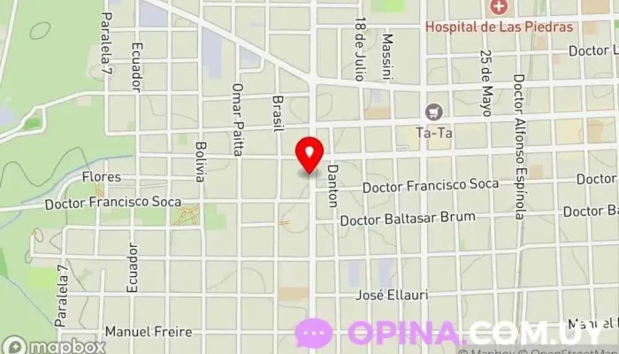 mapa de Bodega Montes Toscanini Bodega en Las Piedras