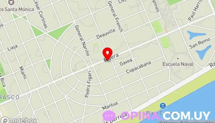 mapa de Bogen Odontología Clínica dental en Montevideo