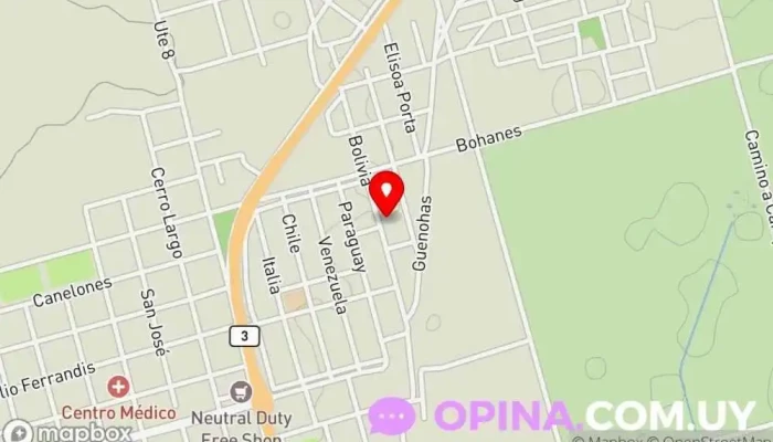 mapa de Bolivia 1135  en Bella Unión