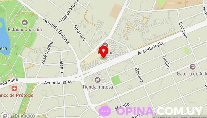 mapa de Bookshop Librería en Montevideo