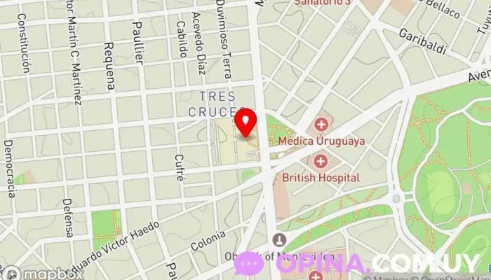 mapa de Bookshop Librería en Montevideo