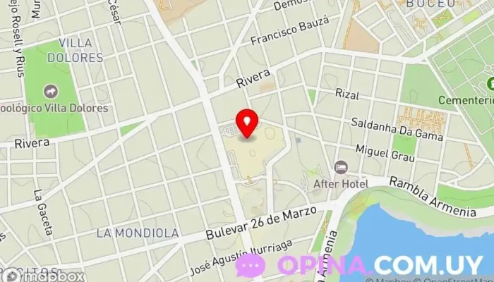 mapa de Bookshop Librería en Montevideo