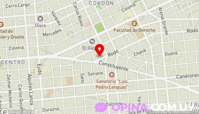 mapa de Bookshop Librería en Montevideo